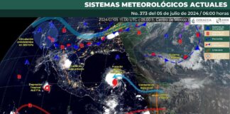 Huracán Beryl dejará lluvias este fin de semana en Oaxaca