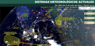 Onda tropical número 9 mantendrá lluvias y condiciones inestables en gran parte de Oaxaca