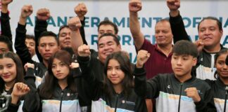 Realizan abanderamiento de la delegación representante de Oaxaca en los Juegos Nacionales Populares 2024