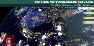 Onda tropical número 19 mantendrá lluvias de intensidad variable en Oaxaca