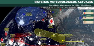 Este lunes se esperan lluvias y rachas de viento en la mayor parte de Oaxaca