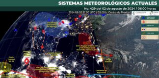 Este viernes se esperan lluvias y tormentas vespertinas en territorio oaxaqueño