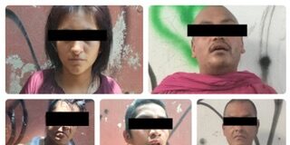 Fiscalía localiza restos de una persona sin vida, además de detener a siete personas y asegura dosis de drogas durante cateo realizado en Cinco Señores