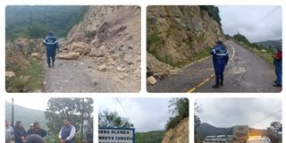 Cerrada la circulación de la vía 2850 Ruta 125 a la altura de Benito Juárez, Tlaxiaco