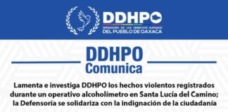 Investiga Derechos Humanos del Pueblo de Oaxaca muerte de joven universitario a manos de policía municipal