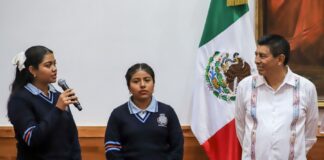 Reconoce Gobierno de Oaxaca a estudiantes ganadoras del Premio Juvenil del Agua Estocolmo 2024