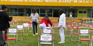 En Oaxaca, recuerdan desaparición de los 43 normalistas de Ayotzinapa