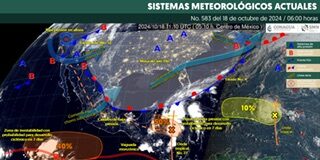 Pronostican lluvias para este día y el fin de semana en territorio oaxaqueño