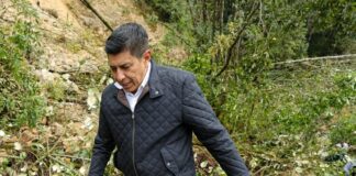 Supervisa Salomón Jara daños en la Universidad para el Bienestar Benito Juárez de San Ildefonso Villa Alta