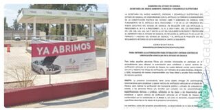 Corrupción descarada en Oaxaca: Empresas fantasmas operan verificentros sin pagar