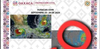 Alertan por falsa presentación con datos sobre el huracán “John” en la Costa de Oaxaca