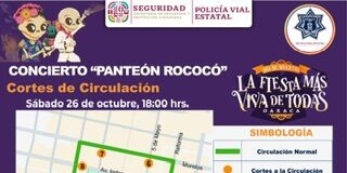 Policía Vial reforzará la seguridad en concierto de “Panteón Rococó”