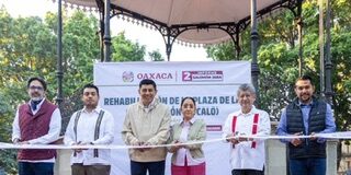 Entrega Gobierno estatal rehabilitación del Zócalo y El Llano al pueblo de Oaxaca