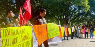 Nuevamente marchan trabajadores del sector salud, piden atención a sus demandas