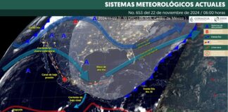 Frente frío número 10 mantendrá evento norte en la región del Istmo