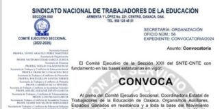 Este viernes marcha la sección 22 en la ciudad de Oaxaca