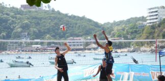 Inauguran Primer Campeonato Nacional de Voleibol de Playa Puerto Ángel 2024