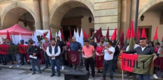 Nuevamente protesta MULT por el asesinato de otro militante