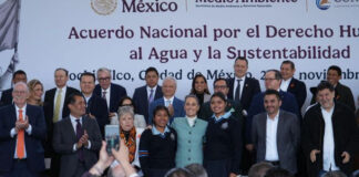 PRESIDENTA SHEINBAUM, GOBERNADORAS, GOBERNADORES, EMPRESARIOS, AGRICULTORES Y ACADEMIA FIRMAN ACUERDO POR EL DERECHO HUMANO AL AGUA Y LA SUSTENTABILIDAD; SE INVERTIRÁN 9 MIL MDP EN TECNIFICACIÓN DEL RIEGO
