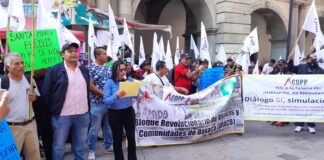 Anuncian comunidades de Oaxaca jornada de lucha y plantón