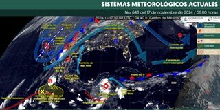 Tormenta tropical “Sara” ocasionará lluvias ligeras en Oaxaca