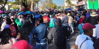 Marcha Sección 22 por el 45° Aniversario de la CNTE