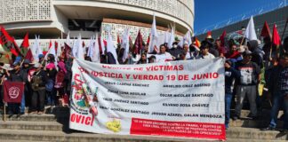 Comité de victimas protesta en el Poder Judicial De La Federación