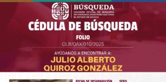 Contacta Gobierno de Oaxaca a familias de personas reportadas como desaparecidas en Valles Centrales