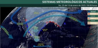Frente frío número 23 mantendrá condiciones inestables para Oaxaca este inicio de semana