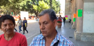Ex empleados de Novopan protestan en Palacio de Gobierno, piden indemnización