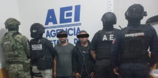 Operativo policial en Teotitlán de Flores Magón, detienen a dos narcos