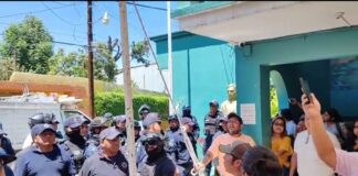 Autoridades de Santa Lucía del Camino justifican la intervención policial en elección de agente de Ixcotel