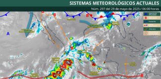 Continuarán lluvias en gran parte Oaxaca durante este jueves
