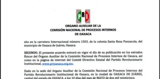 Alistan farsa en el PRI Oaxaca para ratificar a la dirigencia actual