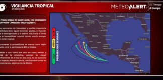 Informa Protección Civil sobre posible formación de ciclón tropical frente a las costas de Oaxaca y Guerrero