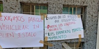 Protestan trabajadores del IEEA para denunciar pésimas condiciones laborales