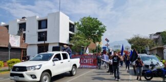 Marchan organizaciones en respaldo a paro de la Sección 22