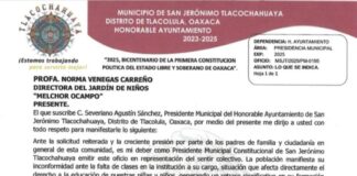 Padres y autoridad de Tlacochahuaya dan ultimátum a la S.22, regresan a clases o serán expulsados