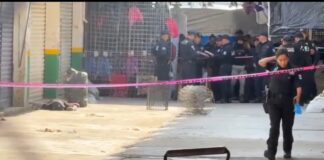 Ejecutan a una persona en la Central de Abasto de Oaxaca, a escasos metros del módulo policial