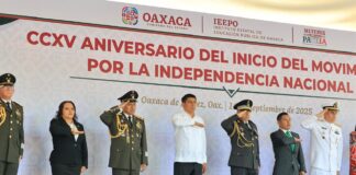 Resalta Salomón Jara la libertad y justicia en el 215 Aniversario del Inicio de la Independencia Nacional