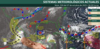 Pronostican fuerte temporal de lluvias y tormentas localmente intensas en Oaxaca