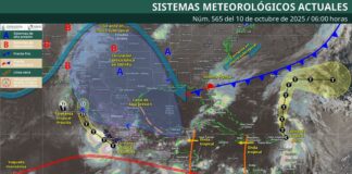 Este viernes se mantendrán lluvias fuertes en la Costa, Istmo, Mixteca y Sierra Sur