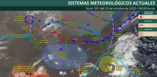 Se esperan precipitaciones ligeras a moderadas en algunas regiones de Oaxaca