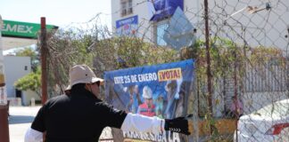 IEEPCO retira propaganda electoral indebida en espacios públicos