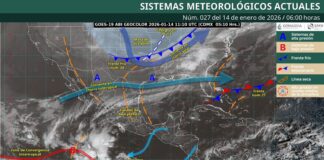 Continúa el ambiente frío, vientos moderados a fuertes y lluvias aisladas