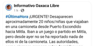 Falsa la desaparición de 20 niños en Oaxaca