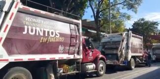 Ante cerrazón de Ray Chagoya, trabajadores del Sindicato 3 de Marzo bloquean vialidades en el centro de Oaxaca