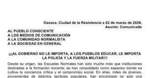 Normalistas anuncian jornada de lucha; IEEPO llama a mesa de diálogo