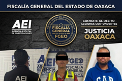Fiscalía de Oaxaca ejecuta tres órdenes de aprehensión por robo, ocurridos en distintas regiones del estado