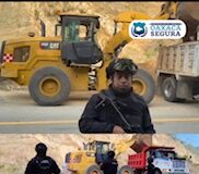 Anuncia SSPC presencia de cuerpos policiales y de auxilio en trabajos de atención a derrumbes en la supercarretera Barranca Larga – Ventanilla